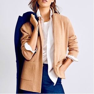 J. Crew Sophie Sweater Blazer Camel Size XS